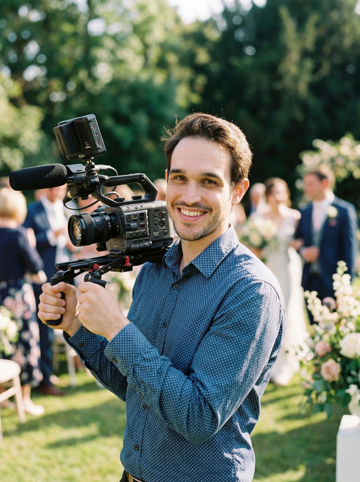Dylan Kershaw, wedding filmmaker and founder of Kerated Weddings